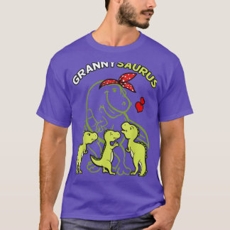 T-shirt Grannysaurus Granny Tyrannosaurus Dinosaure Mères