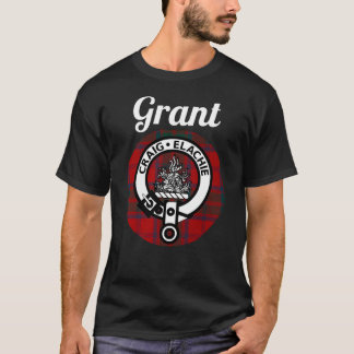 T-shirt Grant Clan Scottish Nom Armoiries Tartan