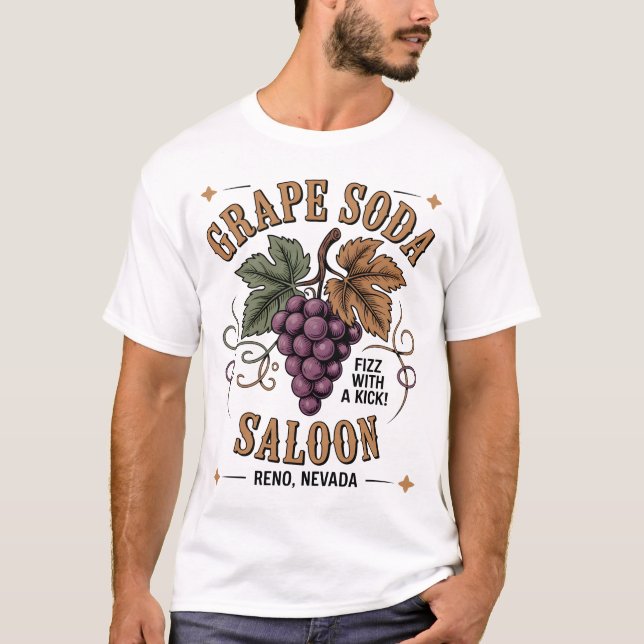 T-shirt Grape Soda Saloon (Devant)