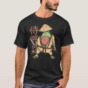 T-shirt Graphe de tatouage japonais Samurai Ninja Avocado 