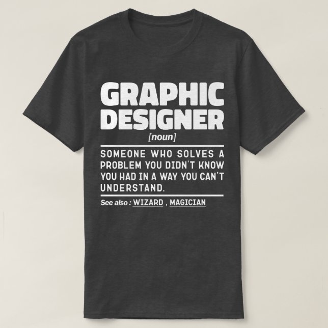 T-shirt Graphic Designer Noun Professional Creator Design (Design devant)