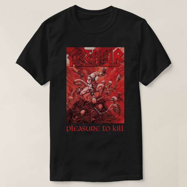 T-shirt Graphic Kreator Bands Musique - Plaisir de tuer Cl (Design devant)