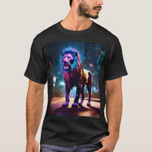 T-shirt Graphic Lion Majestic"