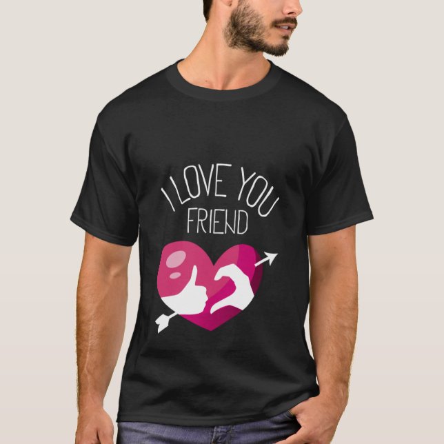 T-shirt graphic valentines day for friend zoned cute cloth (Devant)