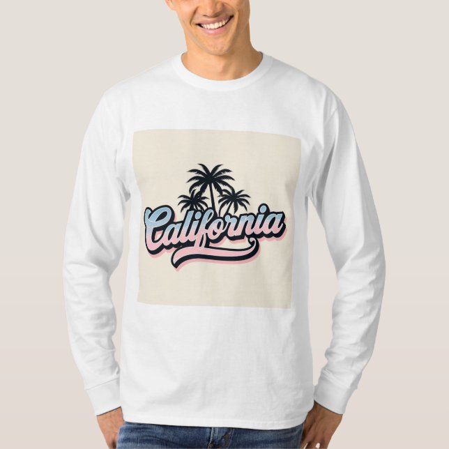 T-shirt Graphic Vibes en Californie (Devant)