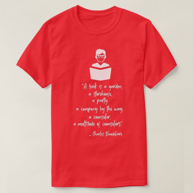 T-shirt Graphique 365 Citation Charles Baudelaire À Propos (Design devant)