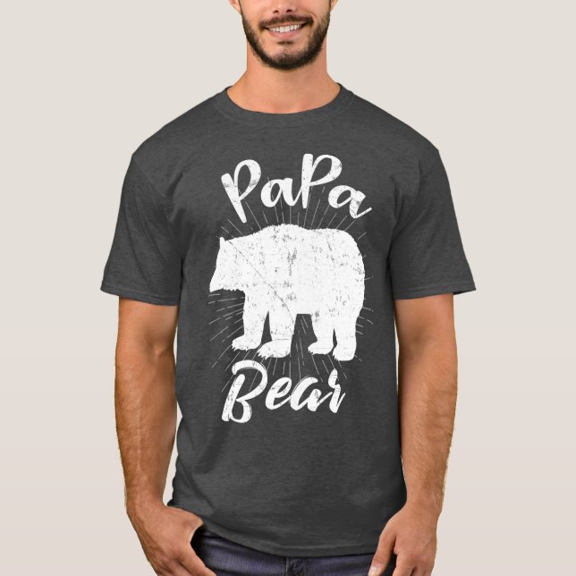 T-shirt Graphique 365 Papa Ours Tee Grand Cadeau Fête des  (Devant)