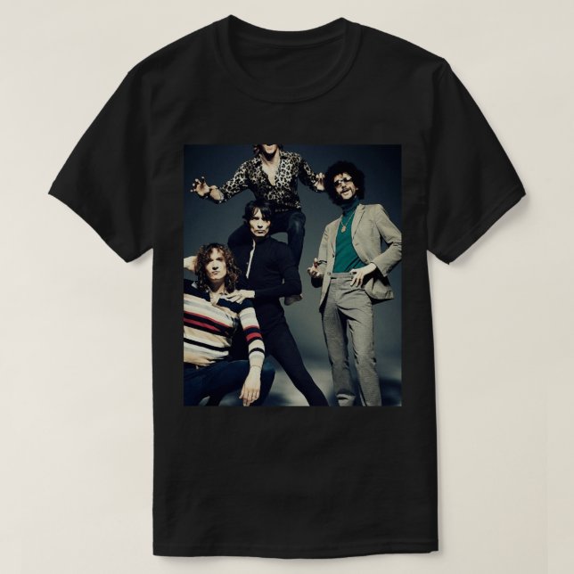 T-shirt graphique à bande noire américaine (Design devant)