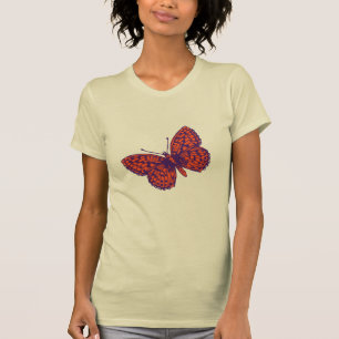 T-shirt graphique à encre papillon fritillaire