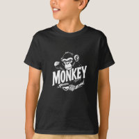 T-shirt graphique à l'attitude de singe effronté