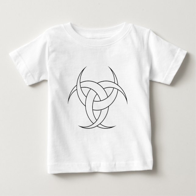 T-Shirt Graphique à Nœud Tribal pour Bébé (Devant)