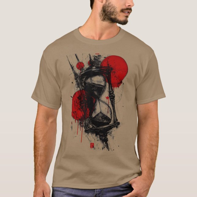 T-shirt graphique à sablier Trash Polka (Devant)