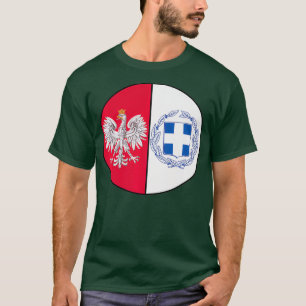 T-shirt Graphique à secteurs à moitié grecque 50 polonaise