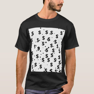 T-shirt graphique à signe dollar gras "L'argent pa