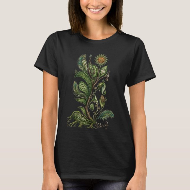 T-Shirt Graphique à Thème Esthétique Naturel (Devant)