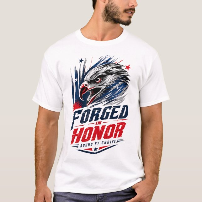T-Shirt Graphique Aigle Patriotique (Devant)