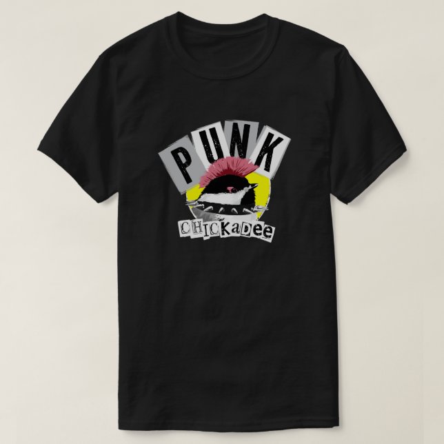 T-shirt graphique Alt esthétique : Oiseau Punk (Design devant)