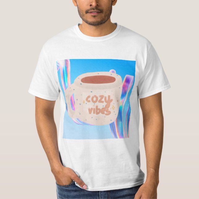 T-shirt graphique ambiance cosy (Devant)
