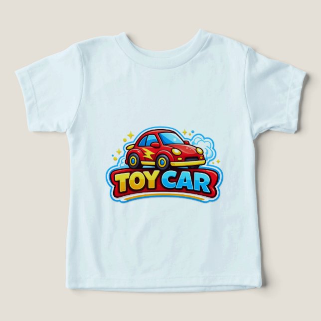 T-shirt graphique amusant avec voiture jouet pour  (Design Recto)