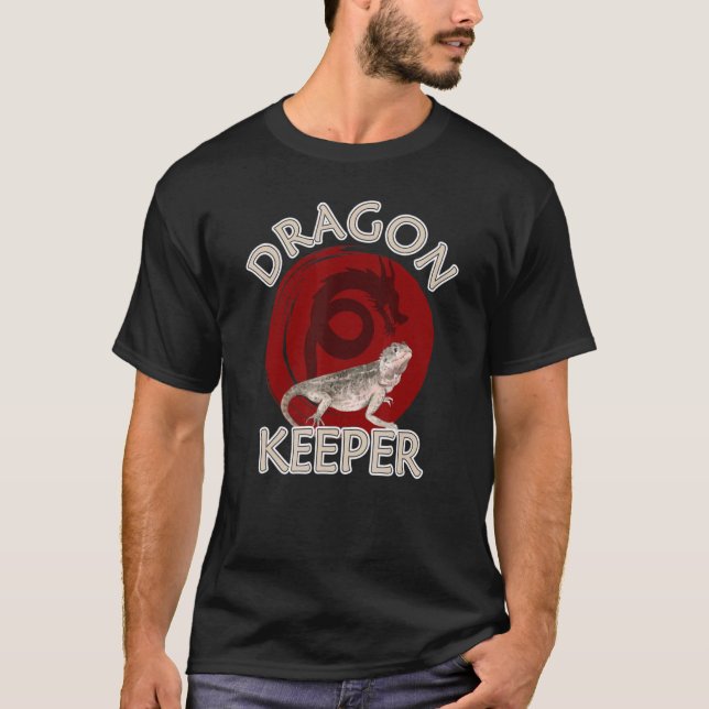 T-shirt Graphique animal de reptile de gardien de dragons  (Devant)