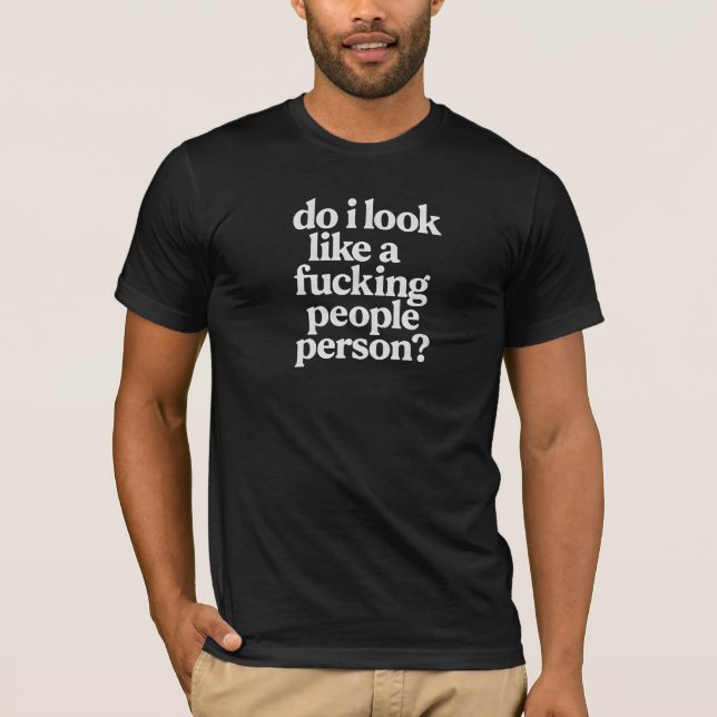 T-shirt graphique anti-social sarcastique (Devant)