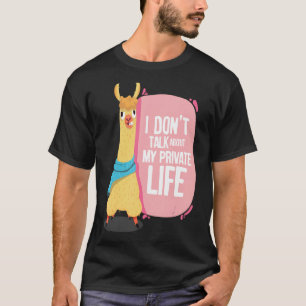 T-shirt Graphique antisocial Je ne parle pas de mon privé