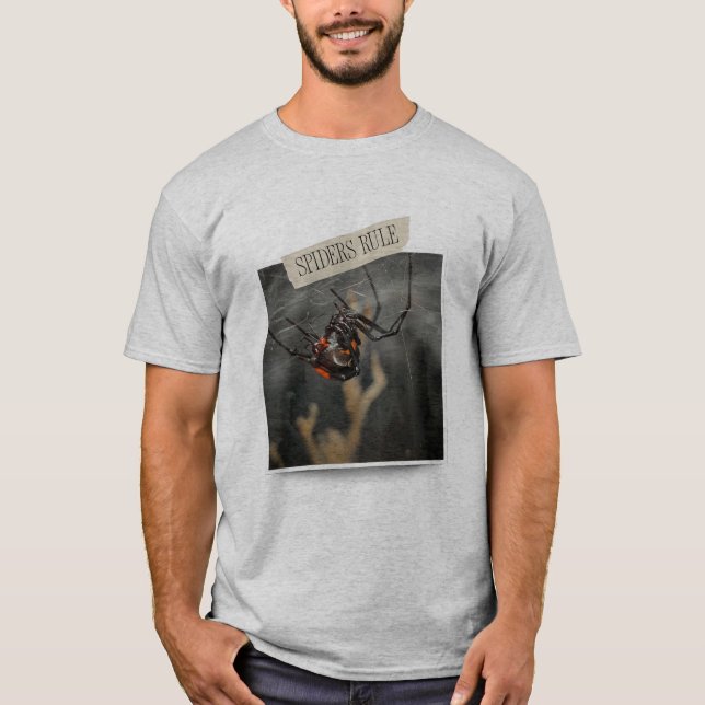 T-Shirt Graphique Araignée Gras – Pour les Amoureu (Devant)