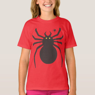 T-Shirt Graphique Araignée Noire – Création Minima