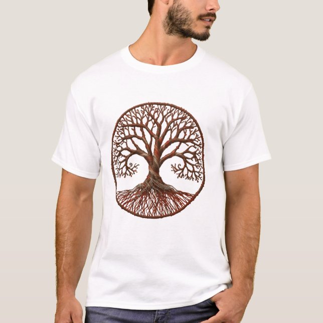 T-shirt graphique Arbre de Vie - Naturel Celtique  (Devant)
