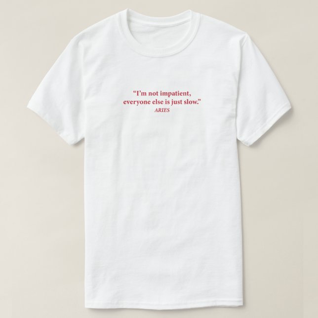 T-shirt graphique Aries Mood | "Je ne suis pas imp (Design devant)