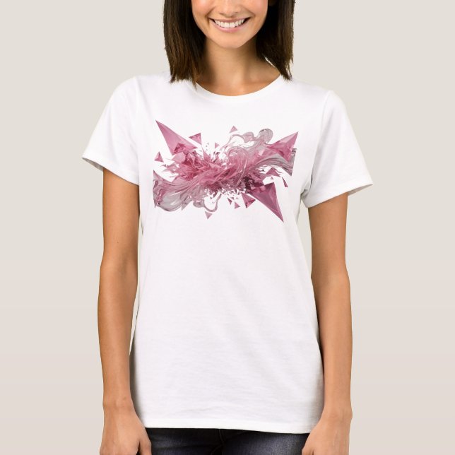 T-shirt graphique ART ABSTRAIT Argent Frais (Devant)