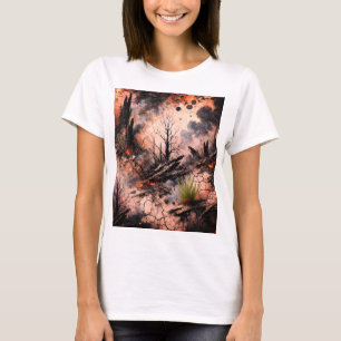 T-shirt graphique artistique pour femmes