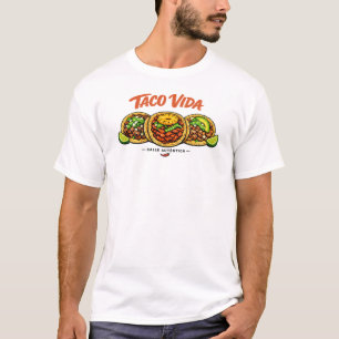 T-shirt graphique authentique de tacos de rue mexi