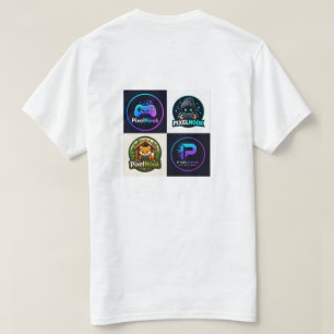 T-Shirt Graphique avec Badges de Jeu Rétro   Icône