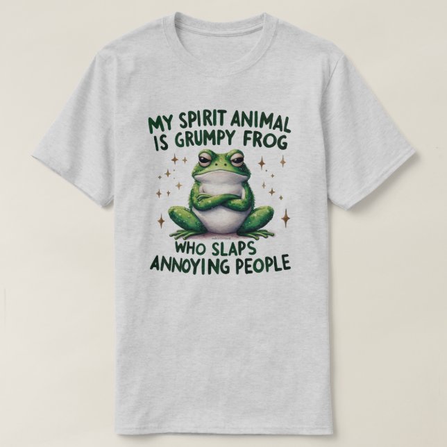 T-Shirt graphique avec citation de grenouille auda (Design devant)