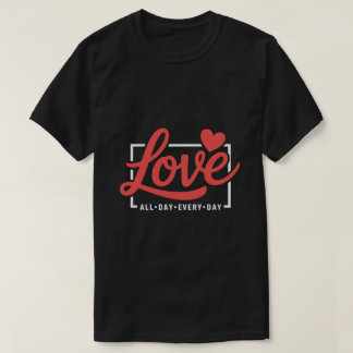 T-shirt graphique avec citation sur l'amour romant