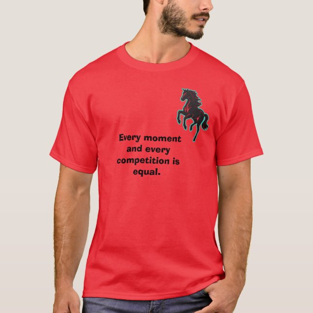 T-Shirt graphique avec citation sur le cheval (Devant)