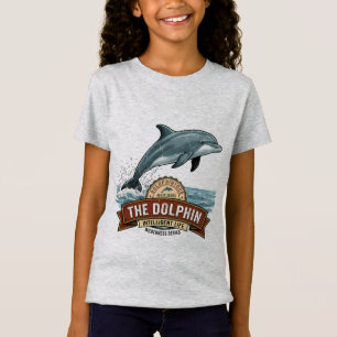 T-shirt graphique avec dauphins et étoiles pour fi