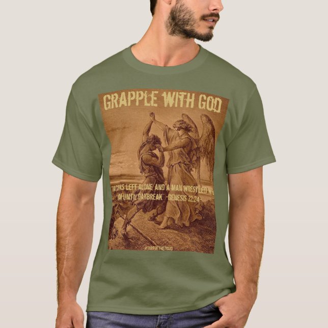 T-shirt Graphique avec Dieu te (Devant)