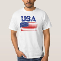T-Shirt graphique avec drapeau patriotique vintage
