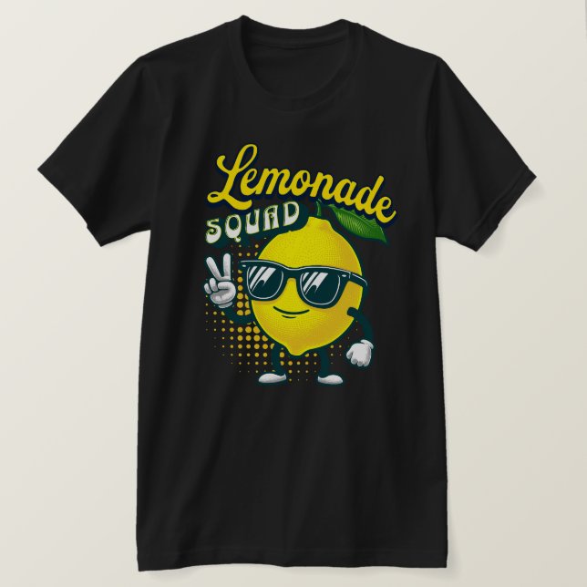 T-shirt graphique avec illustration de citron et d (Design devant)