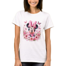 T-shirt graphique avec Minnie Mouse mignonne