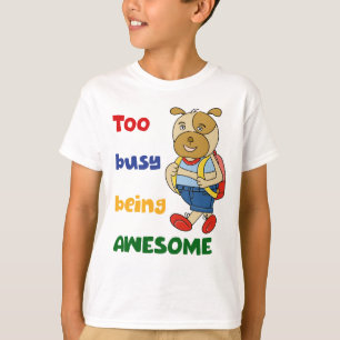 T-shirt graphique avec un chien adorable pour enfa