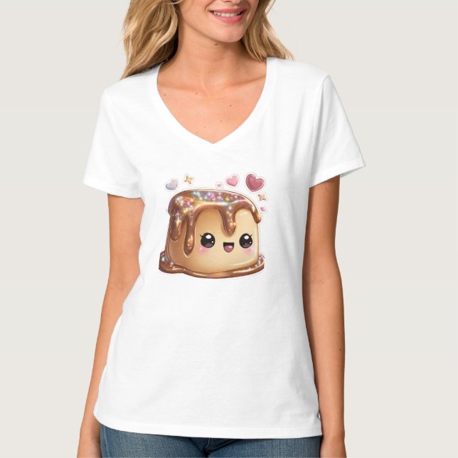 T-shirt graphique avec un joli dessert sucré (Devant)