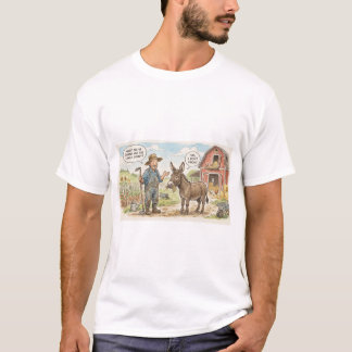 T-shirt graphique avec une plaisanterie sur le fer