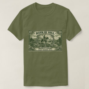 T-shirt graphique « Banque de Bill » à l'effigie d