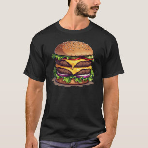 T-shirt graphique Big Hamburger Foodie
