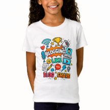 T-shirt graphique Blogging – Design amusant et lud