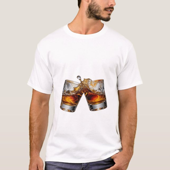 T-shirt graphique Bold Silver WHISKY SPLASH (Devant)