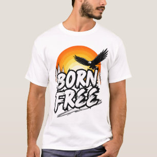 T-Shirt Graphique Born Free Eagle